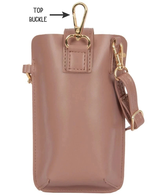 Baggit Pink PU Sling Bag - Pink