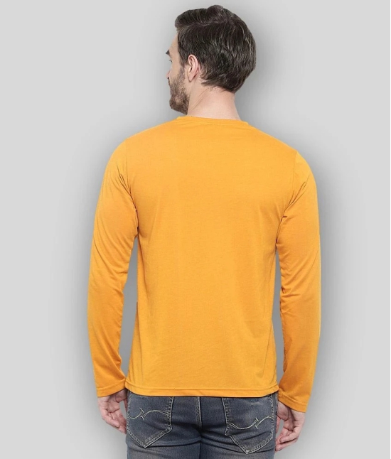 Glito - Yellow Cotton Regular Fit Mens T-Shirt ( Pack of 1 ) - None