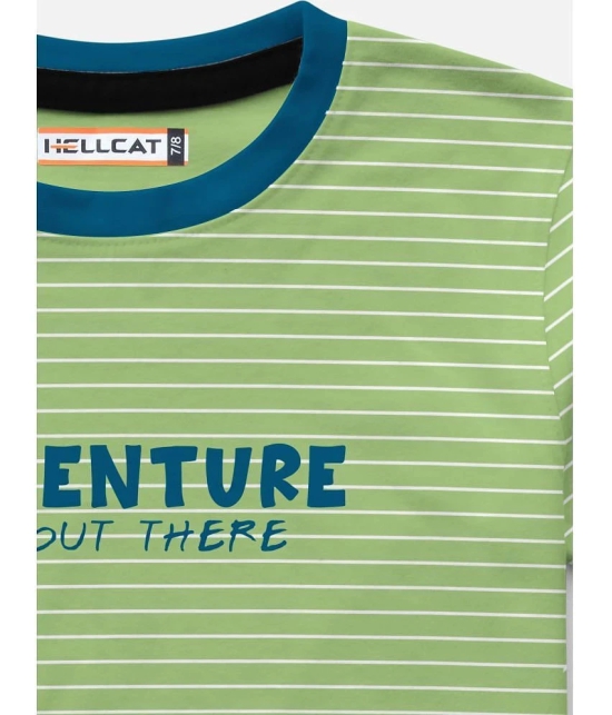 HELLCAT Trendy Printed Round Neck Half Sleeve Tshirt For Boys - None