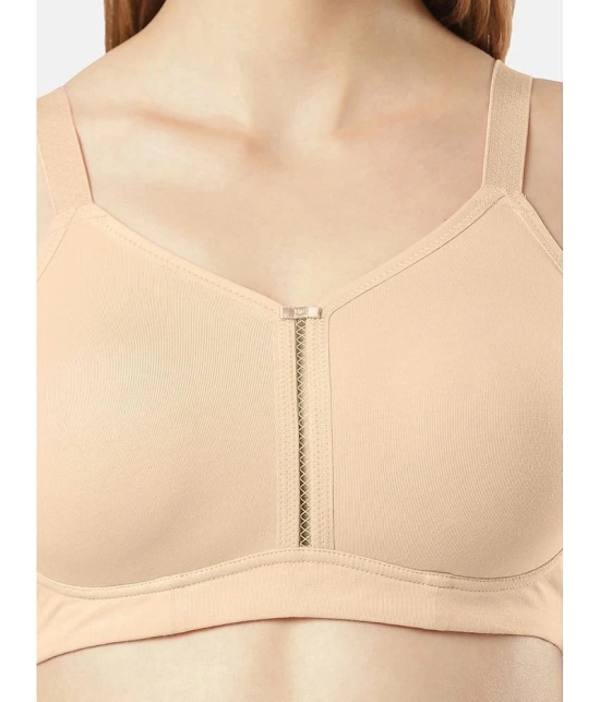 Jockey ES27 Wirefree Non Padded Super Combed Cotton Elastane Full Coverage Minimizer Bra-Light Skin - None