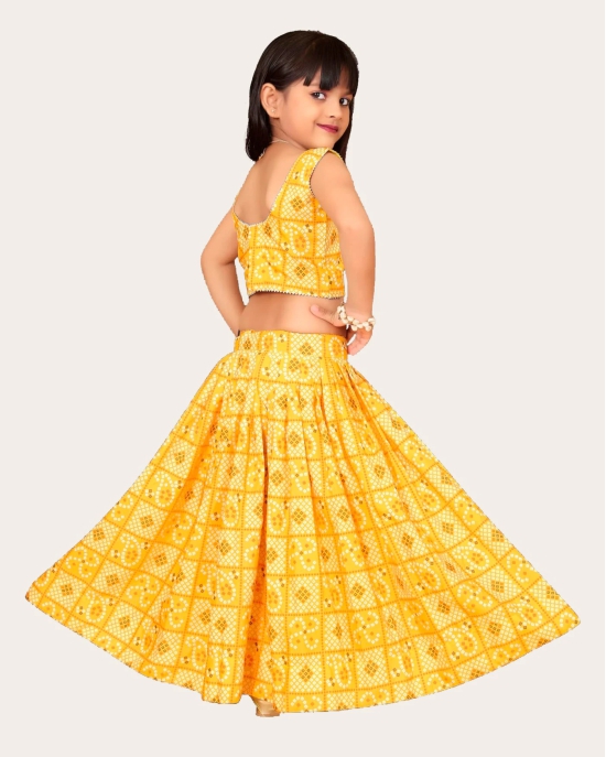 Girls Lehenga Choli Wesaren wear Readymade haldi seremony Lehenga for kids Girls-Yellow / 5 Years-6 Years