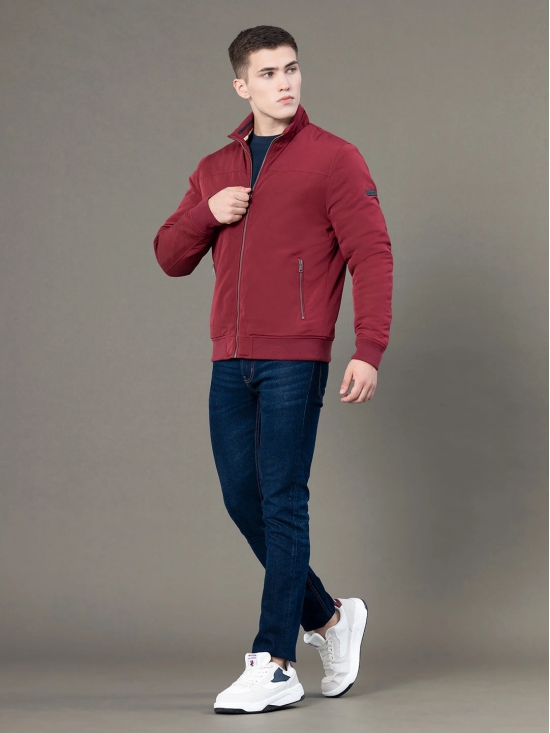 RedTape Stand Collar Bomber Jacket for Men | Classic & Enhanced Comfort