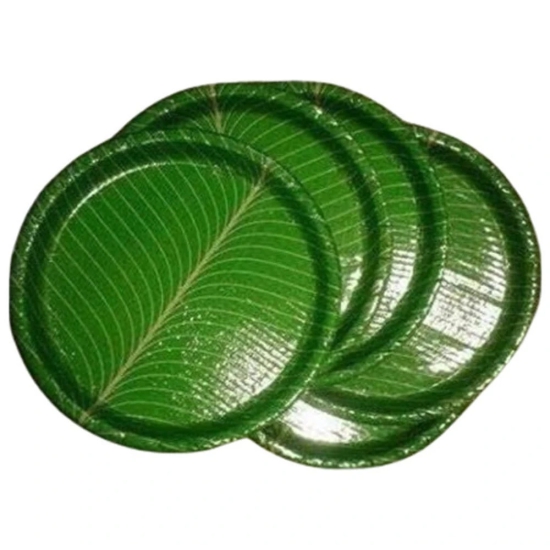 100% Natural Areca Leaf Plates - Eco-Friendly and Disposable Dinnerware