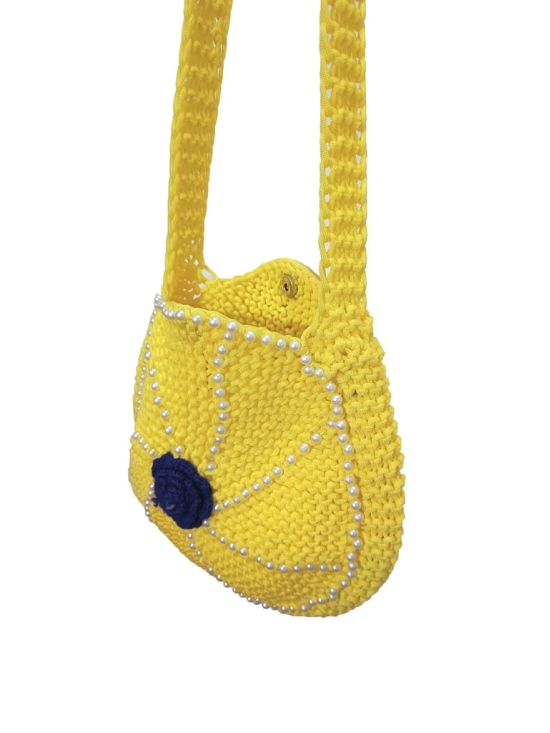 Handmade Macrame  Round Shoulder bag for Girls