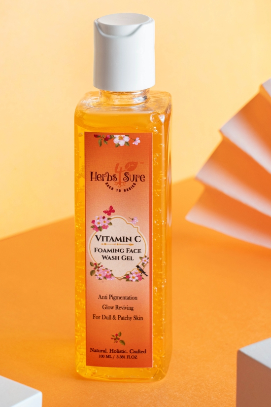 VITAMIN C FOAMING FACEWASH GEL- SULPHATE FREE-ANTI PIGMENTATION-COLLAGEN BOOSTER