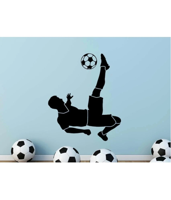 Decor Villa Football player kicking Vinyl Wall Stickers