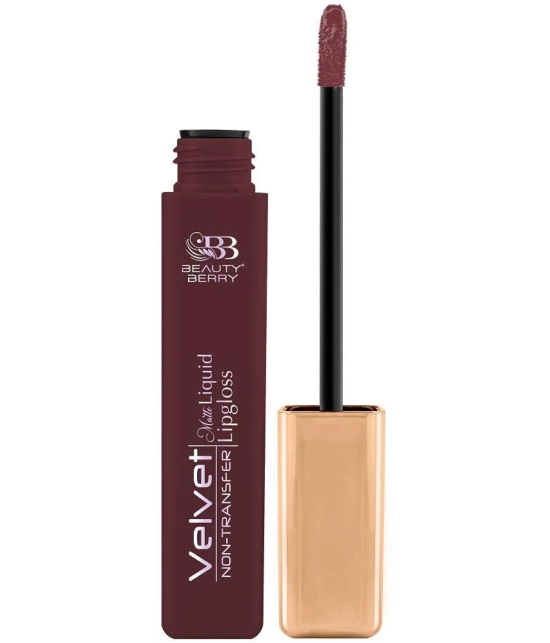 Beauty Berry Velvet Non Transfer Liquid Lipstick for Women 5ml, Rusty Clay (Shade - 08)