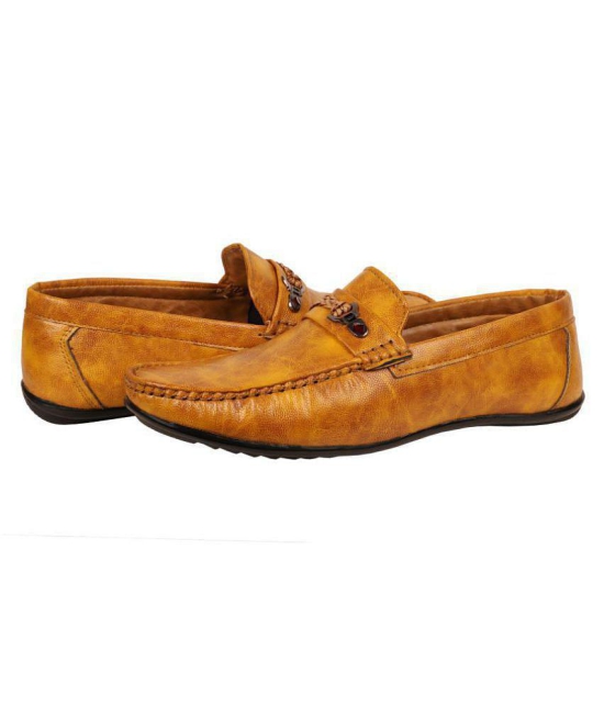 SHOES KINGDOM Yellow Loafers - 7