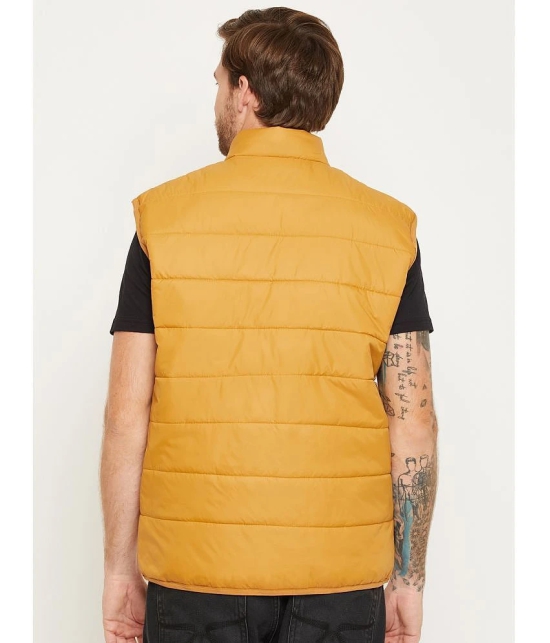 UNIBERRY Polyester Mens Puffer Jacket - Mustard ( Pack of 1 ) - None