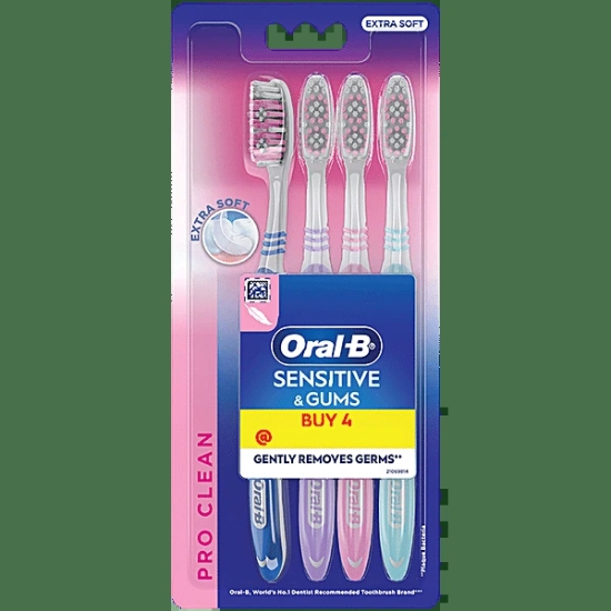 Oral B Sensitive &Gum Buy 4 Brush