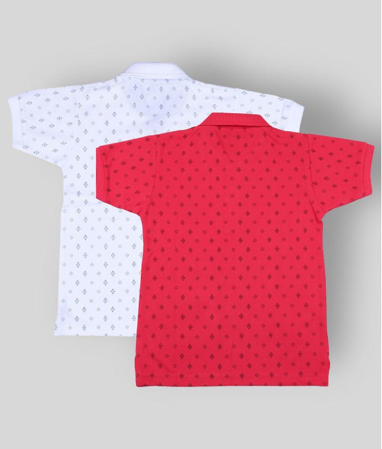 NEUVIN - Multicolor Cotton Boys Polo T-Shirt ( Pack of 2 ) - None