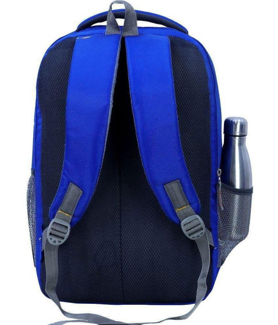 AXEN BAGS - Blue Canvas Backpack ( 30 Ltrs ) - Blue