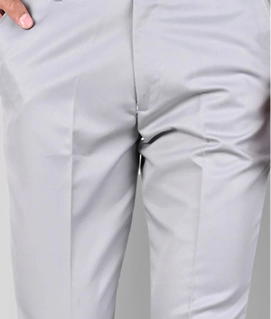 MANCREW - White Polycotton Slim - Fit Mens Formal Pants ( Pack of 2 ) - None