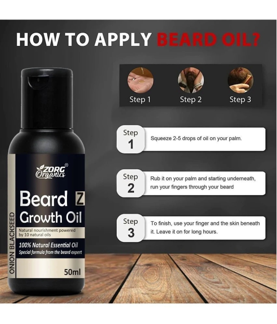 Zorg Organics Promotes Beard Growth Beard Oil ( Pack of 3 )