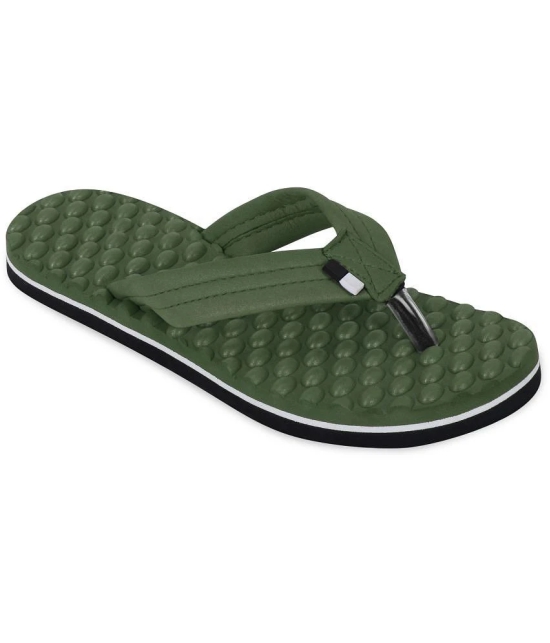 DOCTOR EXTRA SOFT - Olive Womens Massage Flip Flop - None