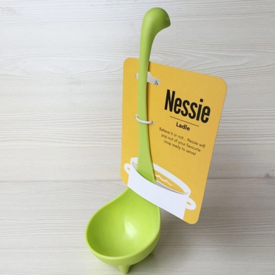 Pack Of_2 Nessie Ladle Dinosaur Long Handle Soup Spoons (Color:Assorted) PID38247