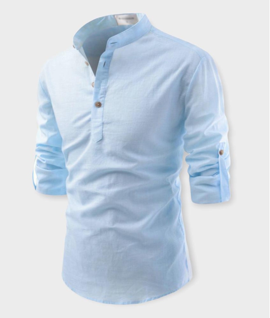 Life Roads - Blue Cotton Slim Fit Men's Casual Shirt (Pack of 1 ) - None