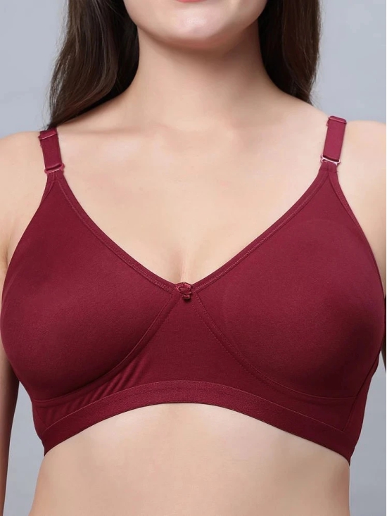 IN CARE LINGERIE Maroon Cotton Non Padded Womens Everyday Bra ( Pack of 1 ) - None