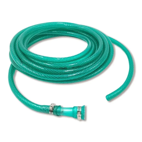 PVC Super Braided Hose Pipe with Connector & Clamps