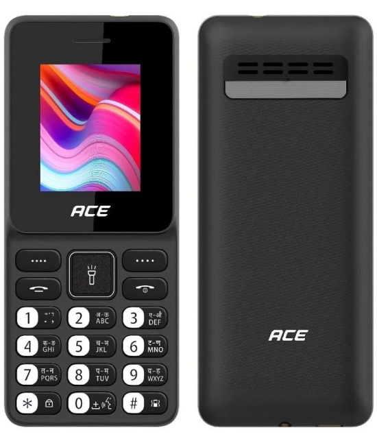 itel Ace2 Heera Dual SIM Feature Phone Black