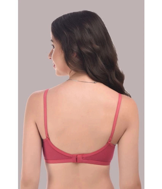 Elina - Pink Cotton Heavily Padded Womens Everyday Bra ( Pack of 1 ) - None