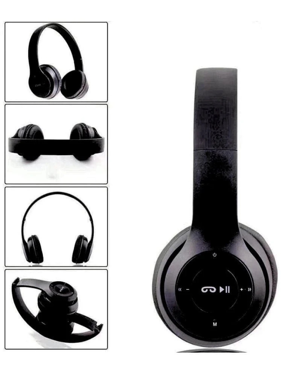 UGPro UGP-47 2 in 1 3.5 mm Bluetooth Headphone Over Ear 4 Hours Playback Adjustable length IPX4(Splash & Sweat Proof) Black