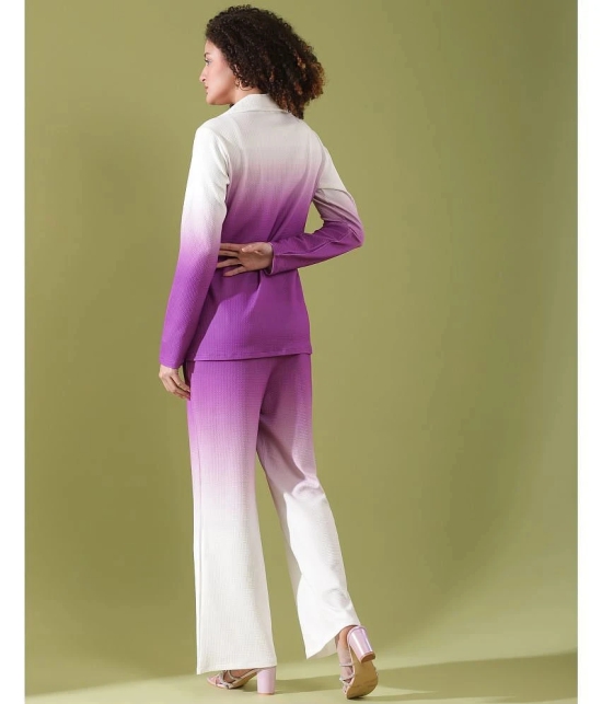 Selvia Purple Dyed Pant Top Set - None