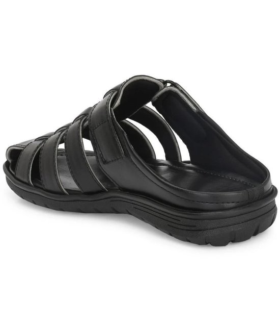 Leeport - Black Mens Sandals - None