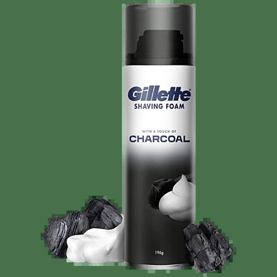 Gillette Charcoal Foam, 196 Gm