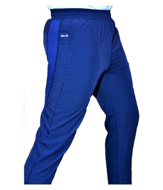 RANBOLT - Blue Polyester Men's Sports Trackpants ( Pack of 1 ) - M