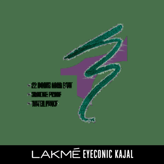 Lakme Eyeconic Kajal, 0.35 G Regal Green