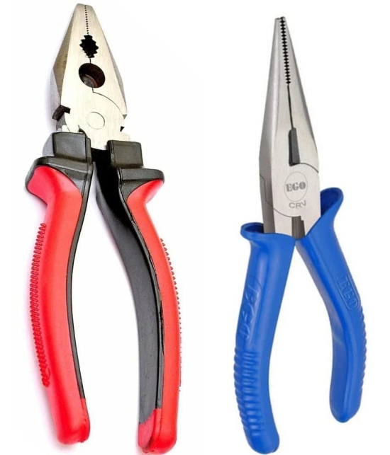 2Pc Hand Tool Kit (8inch Plier & 6inch Nose Plier)