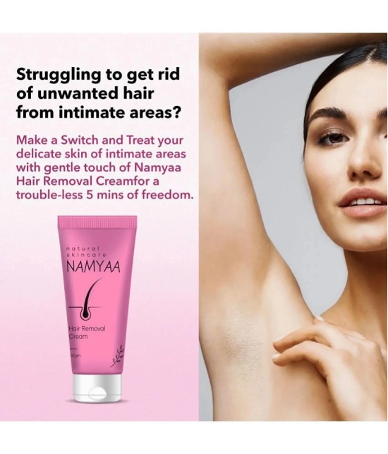 Namyaa Hair Removal Cream 180Gm &After Wax Serum Cream|For Bikini, Underarms, Legs|Pack Of 3