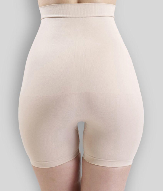 Swee Fern Nude Color High Waist and Short Thigh Shapewear - XL