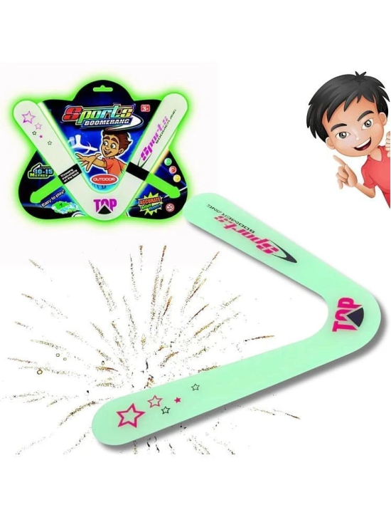 THRIFTKART  -  The Dark Lightning Boomerang for Kids & Adult Printed Instruction Returning Flying Spinner Rotatting Boomerangs Outdoor Sports Group Games for Children Birthday Return Gift (V