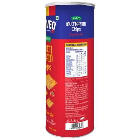 Flaveo Multi Grain Tangy Tom Chips, 150 Gm