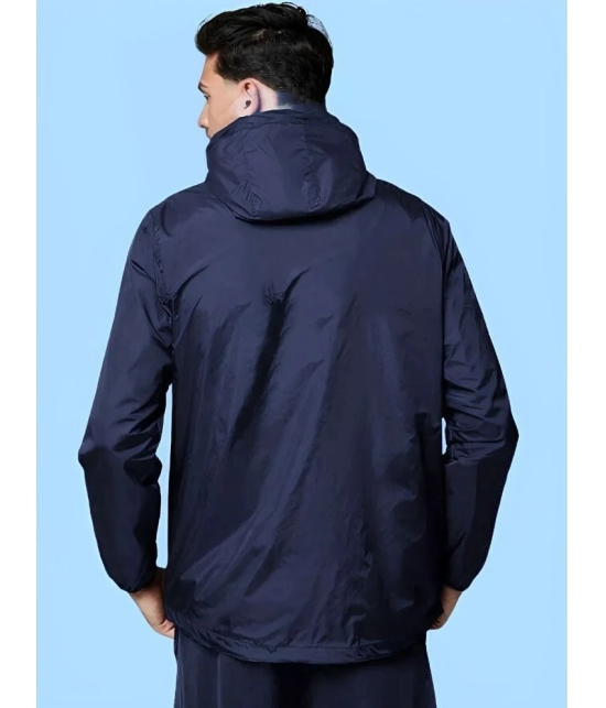 AKTIF Navy Polyester Mens Rain Jacket ( Pack of 1 ) - 2XL