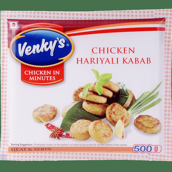 Venkys Chicken Hariyali Kabab 500g