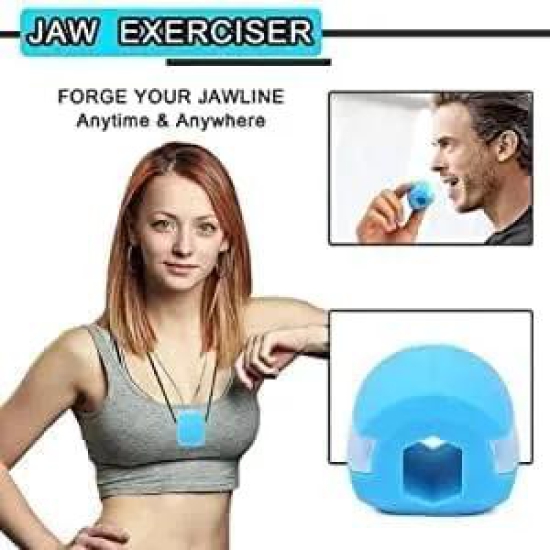 Jawline Exerciser Jaw, Face, and Neck Exerciser - Define Your Jawline, Slim and Tone Your Face, Look Younger and Healthier - Helps Reduce Stress and Craving- Free Jawline Rop Hanger For neck