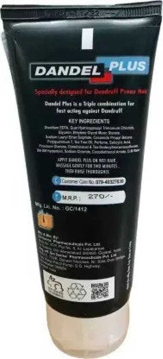 Dandel plus shampoo 100ml, PACK OF 2