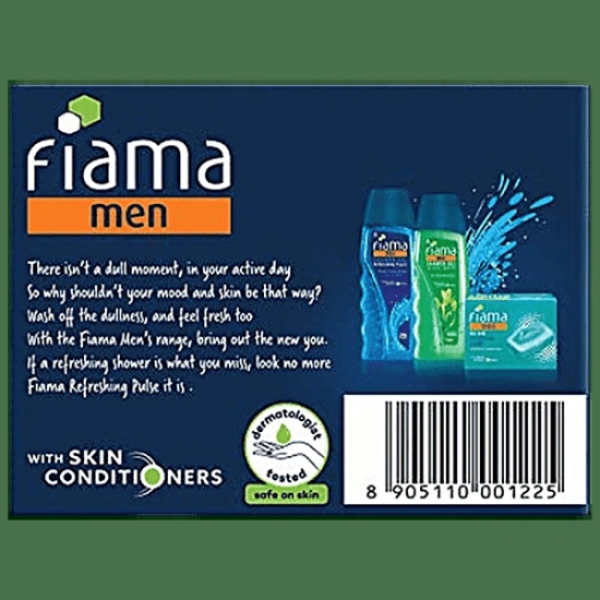 Fiama Men R. Pulse Sea Minerals Gel Bar, 125 Gm