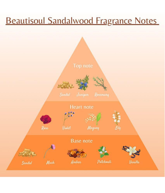 Beautisoul Body Talc Sandalwood Talcum Powder Talc 200 gm Pack of 2