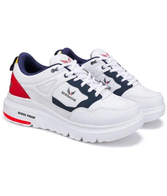 Bersache Men Sport Shoes White Mens Outdoor - None