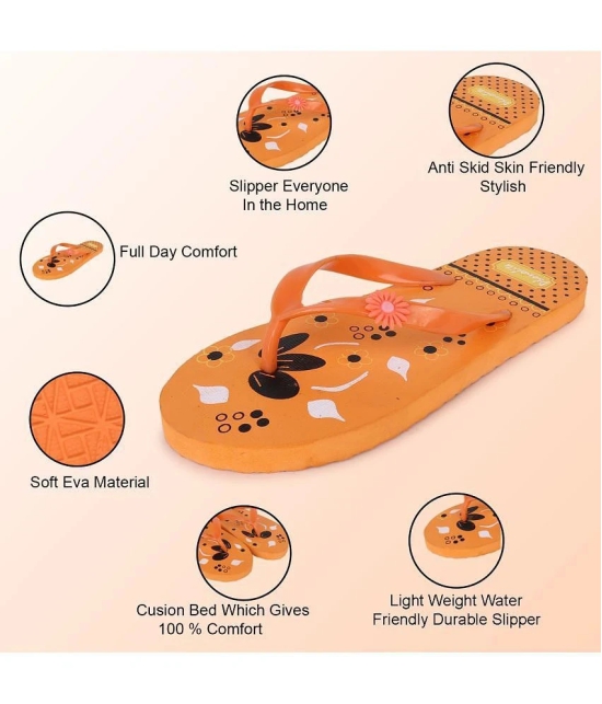 Phonolite Orange Womens Flip Flop - None