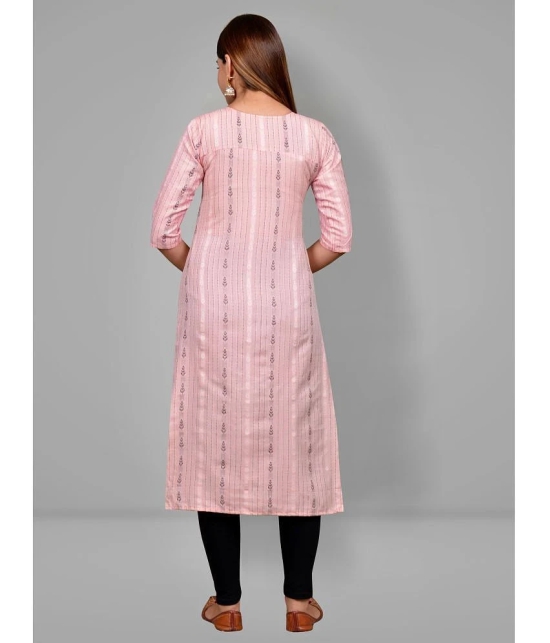 Lerkiza Peach Cotton Maternity Kurta - M