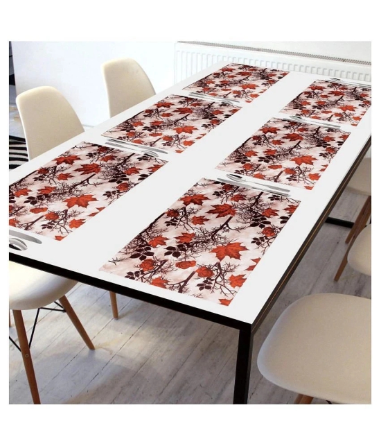 E-Retailer Set of 6 PVC Table Mats - Brown