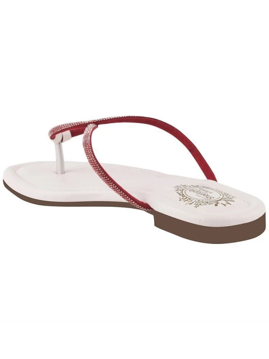 Shoetopia White Womens Flats - None