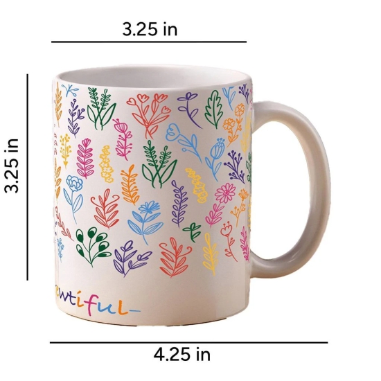 Blooming Coffee Mug: Life is Brewtiful