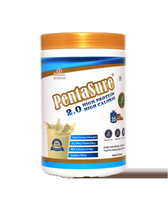 Pentasure 2.0 High Protein High Calorie - Vanilla Flavour, 1 kg