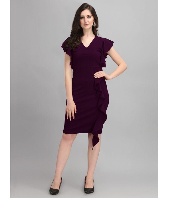 Sheetal associates - Purple Polyester Blend Women's Bodycon Dress ( Pack of 1 ) - None